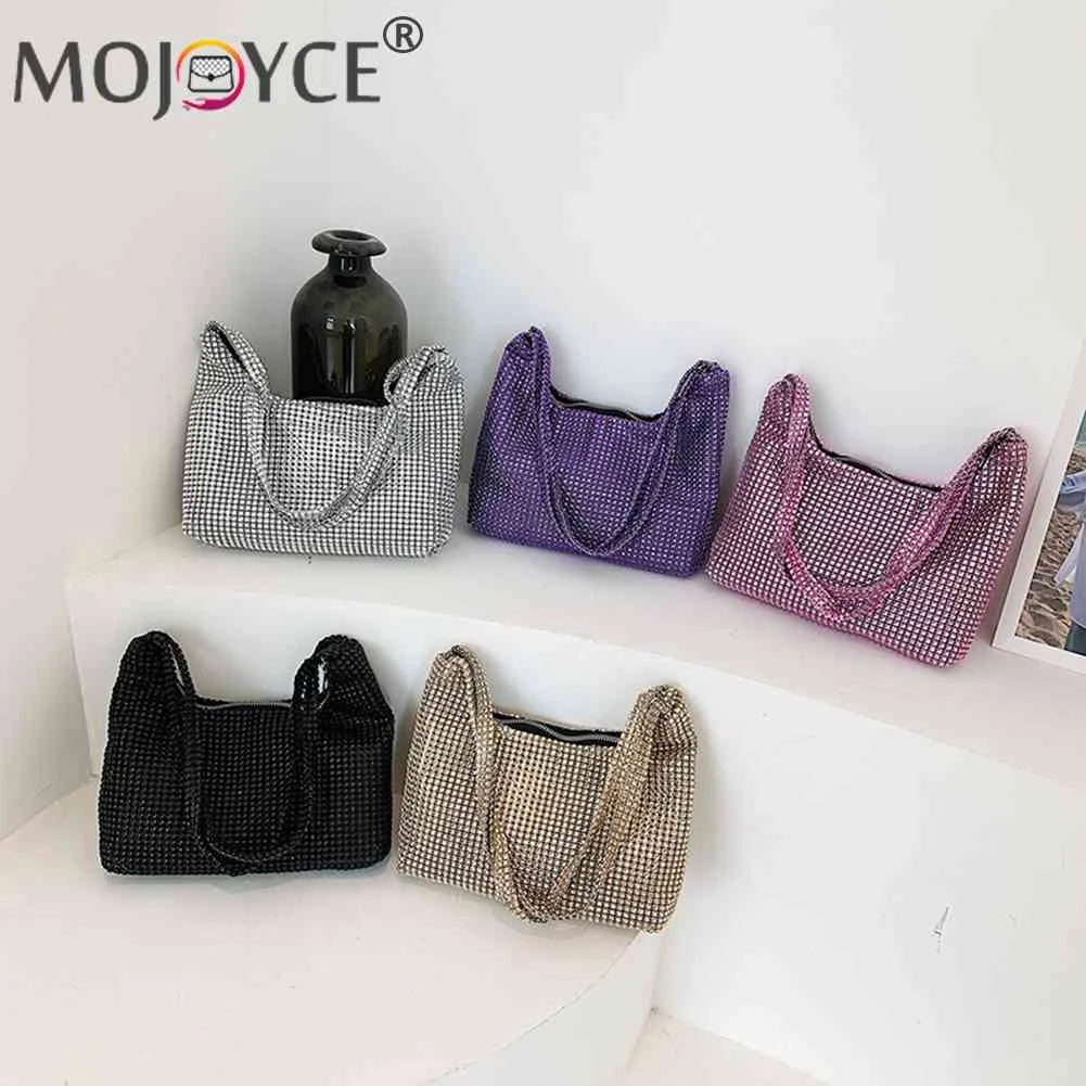 Diamond Shoulder Bags Shopper Handbag Women Evening Underarm Clutches