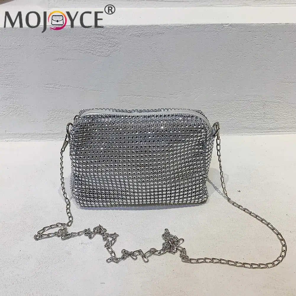 Diamonds Shoulder Bags Rhinestones Chain Crossbody Totes for Women