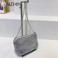 Diamonds Rhinestones Shoulder Bag Chain Crossbody Tote for Women