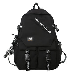 Waterproof Nylon Backpack High Student School Bag Teenage Girls Backpacks