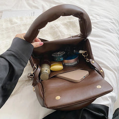 Quilted Crossbody Bag for Women Cotton Padded Space Tote Clutch