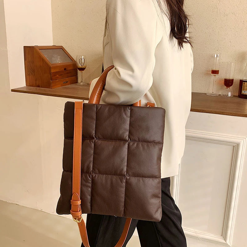 Women's Rhombus Shoulder Bag Large Capacity Crossbody Satchel