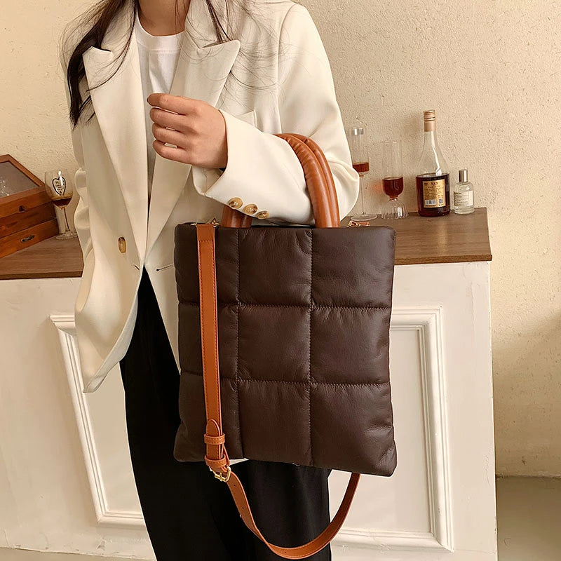Women's Rhombus Shoulder Bag Large Capacity Crossbody Satchel