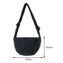 Autumn Winter Women Messenger Bag Solid Rhombic Lattice Large Capacity