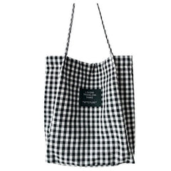 Durable Women Student Cotton Linen Shoulder Bag