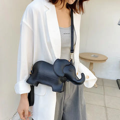 Elephant Crossbody Bags For Women Shoulder Bag PU Leather Female Cluthes Bags
