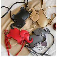 Elephant Crossbody Bags For Women Shoulder Bag PU Leather Female Cluthes Bags