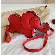 Elephant Crossbody Bags For Women Shoulder Bag PU Leather Female Cluthes Bags