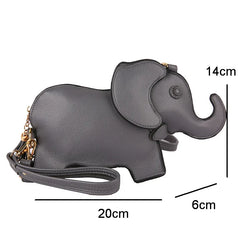 Elephant Crossbody Bags For Women Shoulder Bag PU Leather Female Cluthes Bags