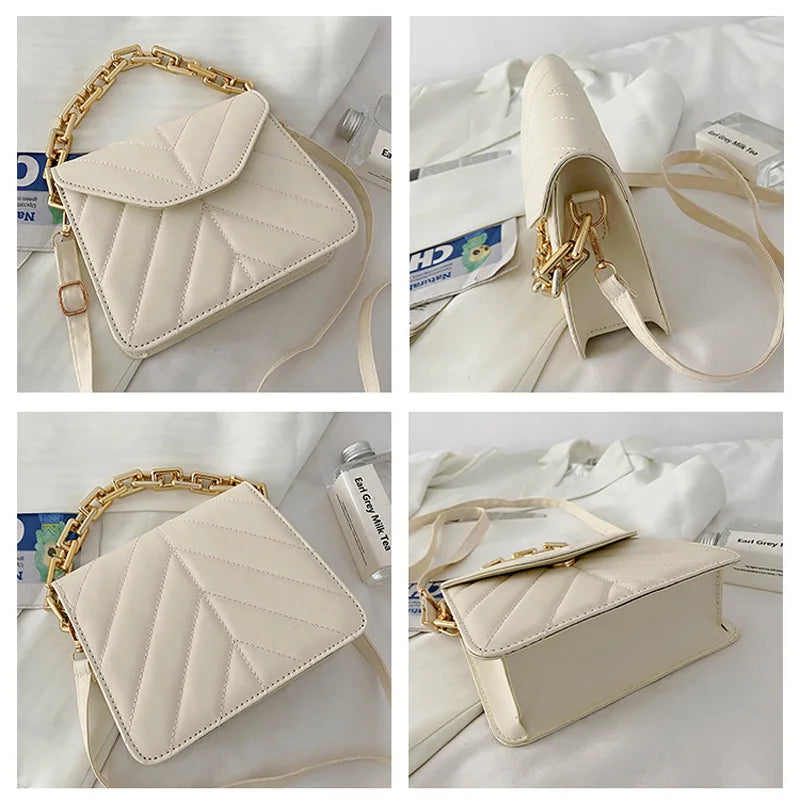 Embroidery Shoulder Bag Travel Solid Crossbody Bags For Women Handbags