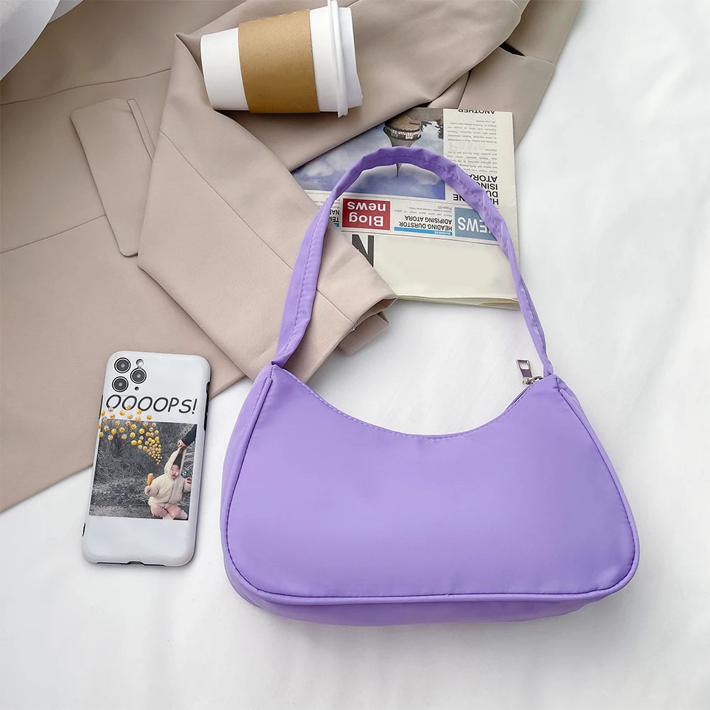 Nylon Wild Hobos Bag for Women, Shoulder Handbag