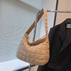 Casual Ladies Tote Shoulder Bag with Embroidery Thread Handbags for Women