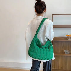 Casual Ladies Tote Shoulder Bag with Embroidery Thread Handbags for Women
