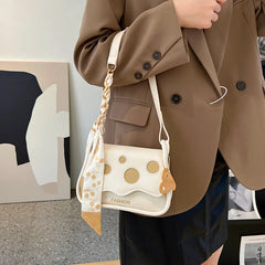 Personalized Silk Scarf Shopping Bag Women's Totes Shoulder