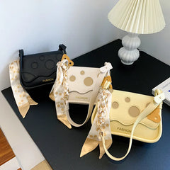 Personalized Silk Scarf Shopping Bag Women's Totes Shoulder