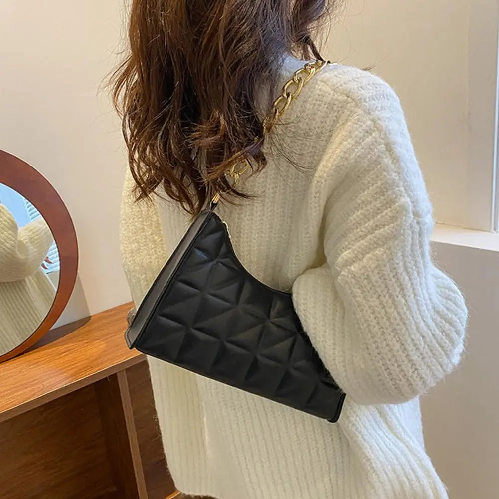 Retro Totes Shoulder Bags Leather Chain Handbag