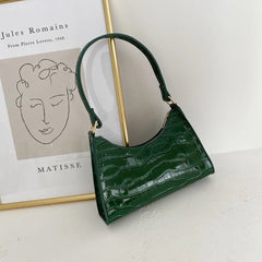 Retro Women Totes Shoulder Bags Leather Solid Chain Handbag