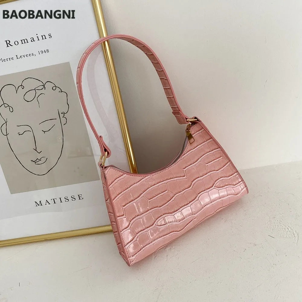 Retro Women Totes Shoulder Bag Leather Chain Handbag