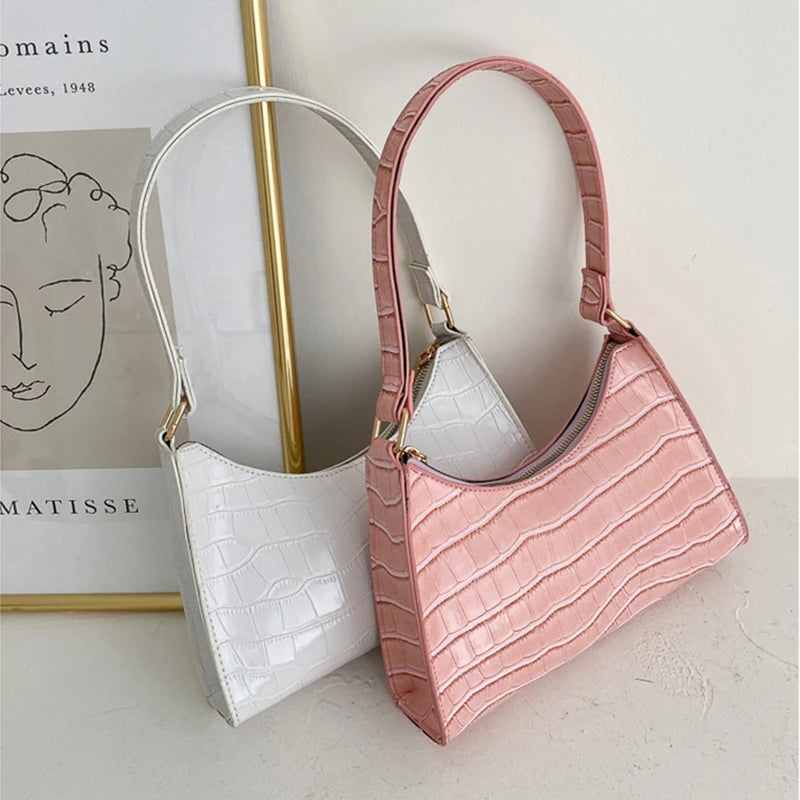 Retro Chain Handbag Leather Casual Women Totes Shoulder Bags
