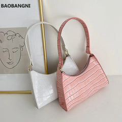 Retro Women Totes Shoulder Bag Leather Chain Handbag