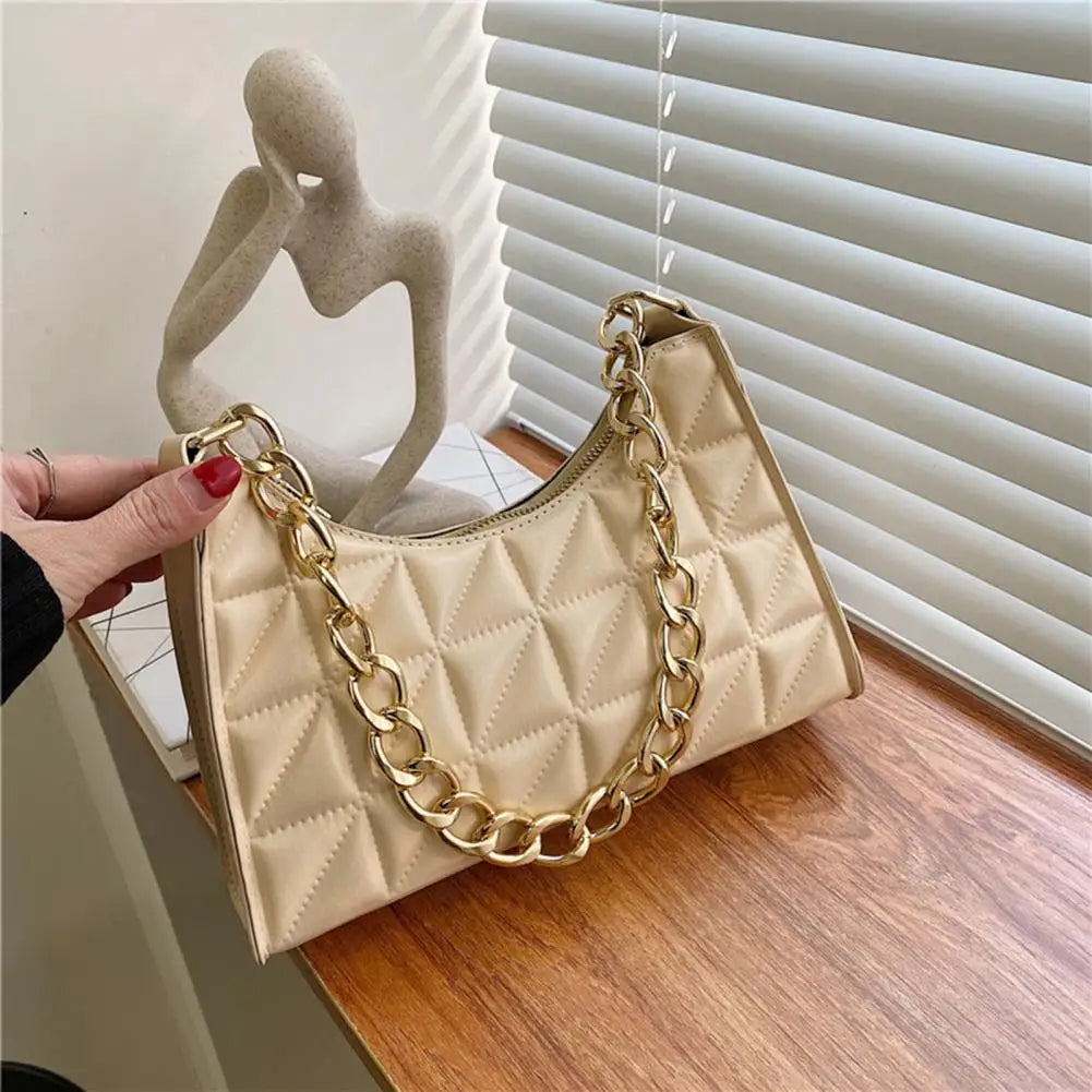 Retro Totes Shoulder Bags Leather Chain Handbag