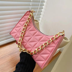 Retro Totes Shoulder Bags Leather Chain Handbag