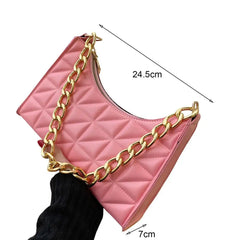 Retro Totes Shoulder Bags Leather Chain Handbag