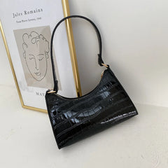 Retro Women Totes Shoulder Bags Leather Solid Chain Handbag