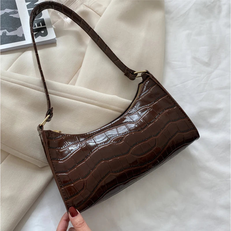 Retro Casual Women Totes Shoulder Bags Female Leather Chain Handbags