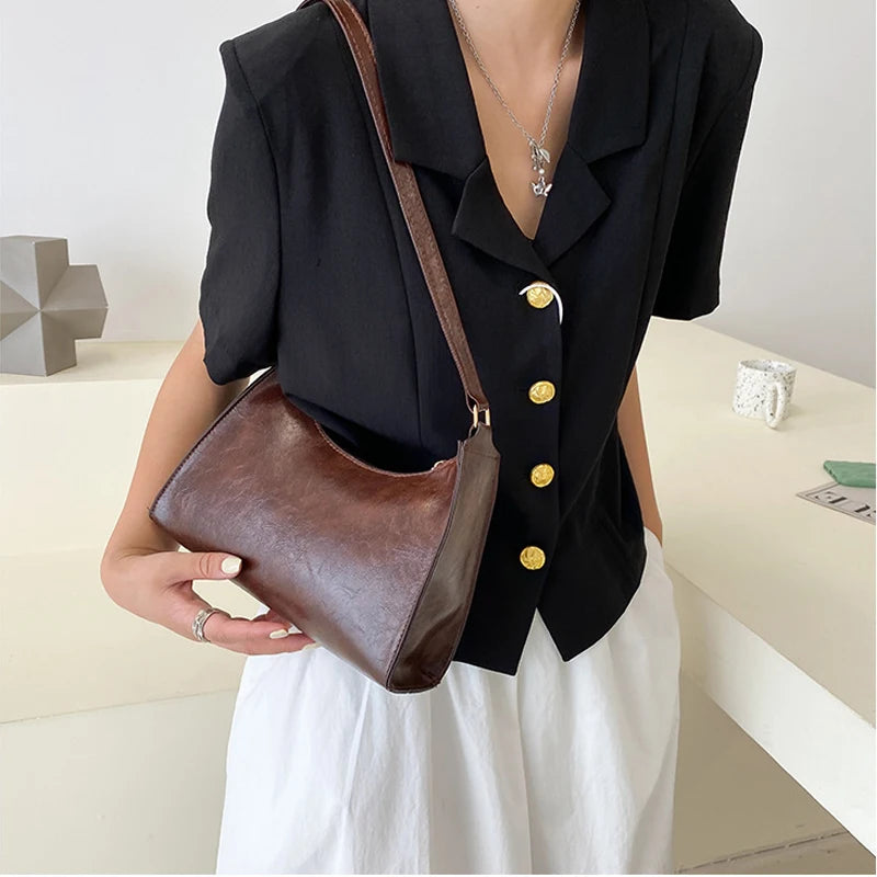Leather Chain Shoulder Bag Women Totes Handbags