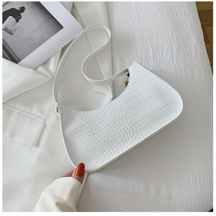 Retro Casual Women Totes Underarm Shoulder Bags Female PU Leather Armpit Bag