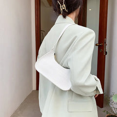 Retro Casual Women Totes Underarm Shoulder Bags Female PU Leather Armpit Bag