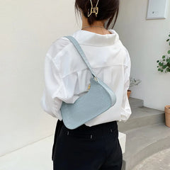 Retro Casual Women Totes Underarm Shoulder Bags Female PU Leather Armpit Bag