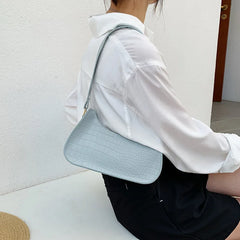Retro Casual Women Totes Underarm Shoulder Bags Female PU Leather Armpit Bag