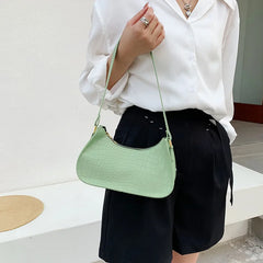 Retro Casual Women Totes Underarm Shoulder Bags Female PU Leather Armpit Bag