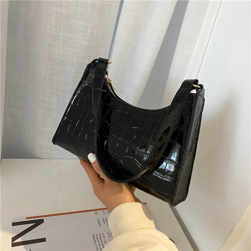 Vintage Casual Women Totes Shoulder Bags Female Leather Solid Handbag