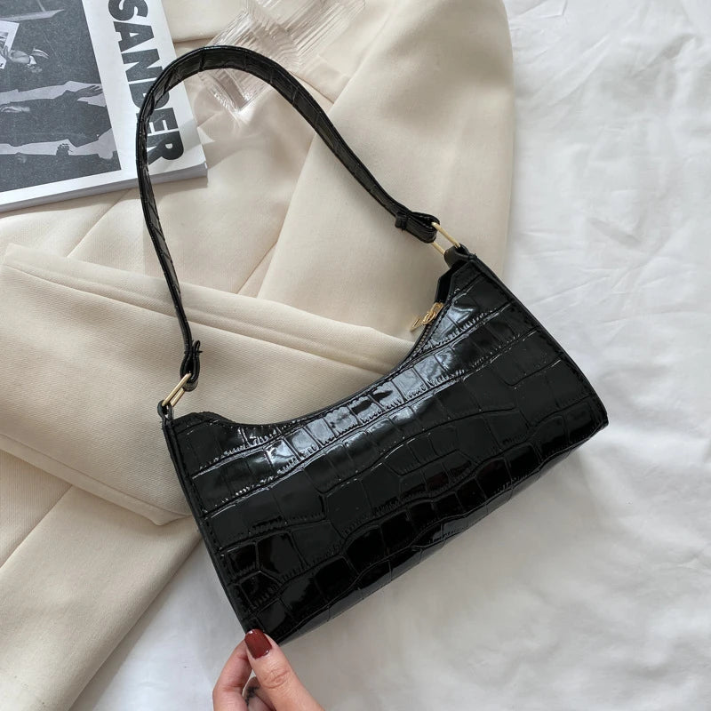 Vintage Casual Women Totes Shoulder Bags Female Leather Solid Handbag