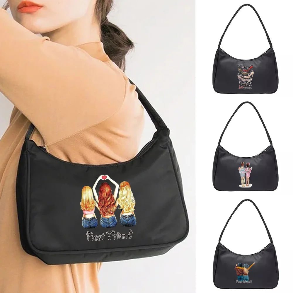 Small Clutches Shoulder Bag Retro Casual Women Totes Mini Underarm Handbag