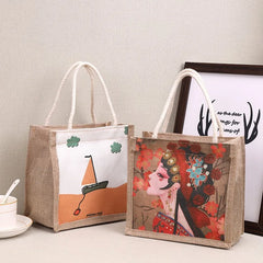 Casual Ladie Handbag Shoulder Bag Female Graffiti Canvas Handbags Tote Bag