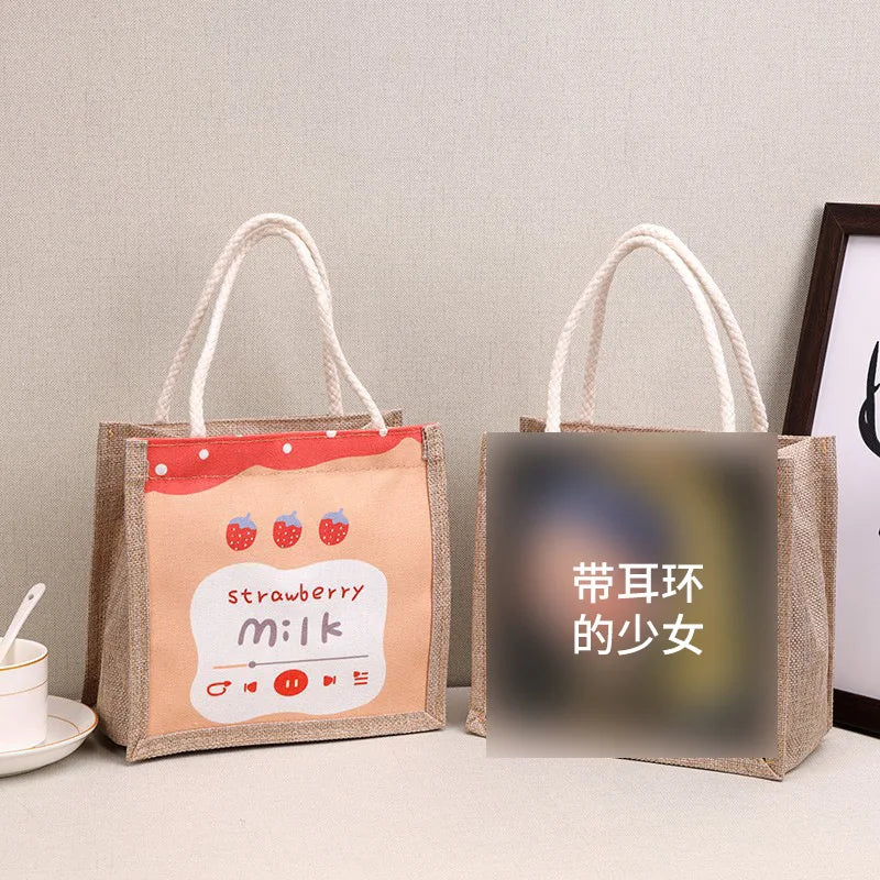 Casual Ladie Handbag Shoulder Bag Female Graffiti Canvas Handbags Tote Bag