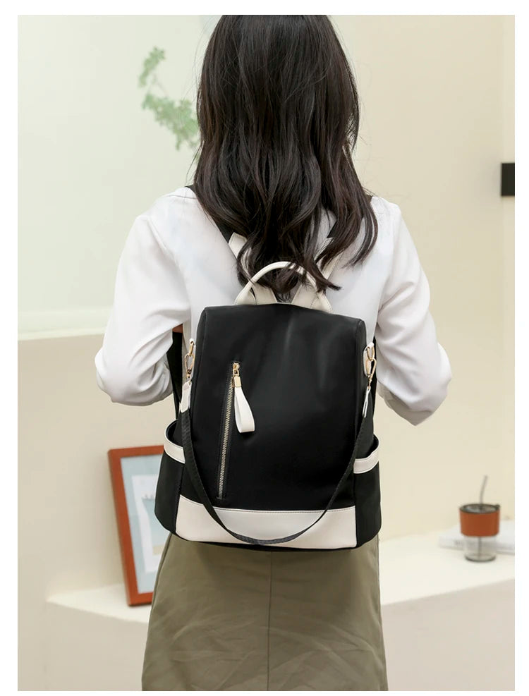 Women's Shoulder Bag Waterproof Backpack Anti Theft Handbag