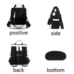 Women's Shoulder Bag Waterproof Backpack Anti Theft Large Handbags