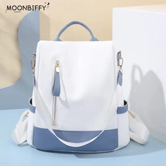 Women's Shoulder Bag Waterproof Backpack Anti Theft Large Handbags