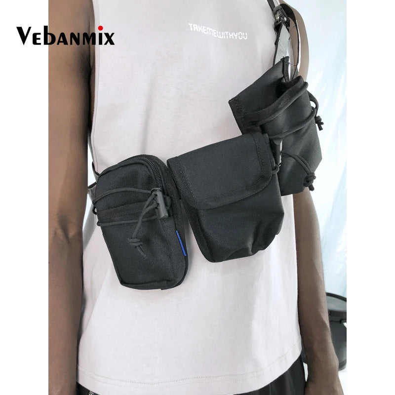 Military Tactical Chest Bag Streetwear Waist Packs Bag Hip-hop Chest Rig Bag