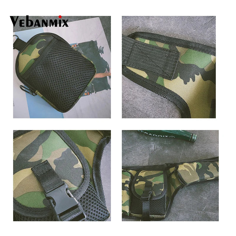 Hip Hop Style Tactical Chest Bag for Men Streetwear