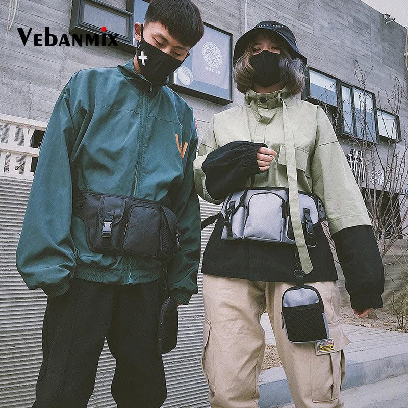 Hip Hop Style Tactical Chest Bag for Men Streetwear