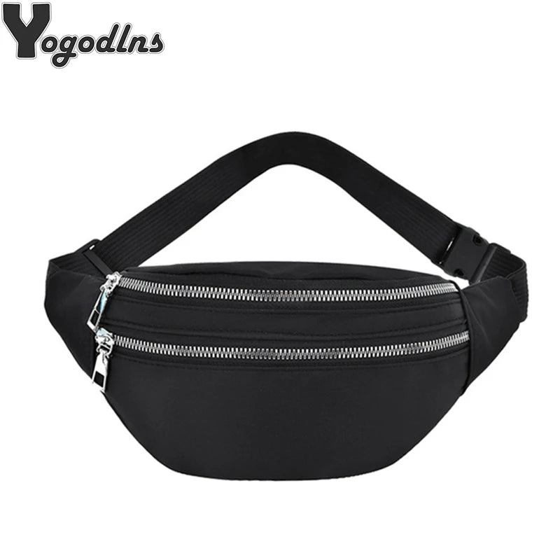 Women's Waterproof Waist Pack Chest Crossbody Bag