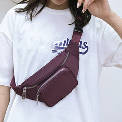 Nylon Fanny Pack Waist Bag Sling Chest Phone Pouch Crossbody Shoulder Bags