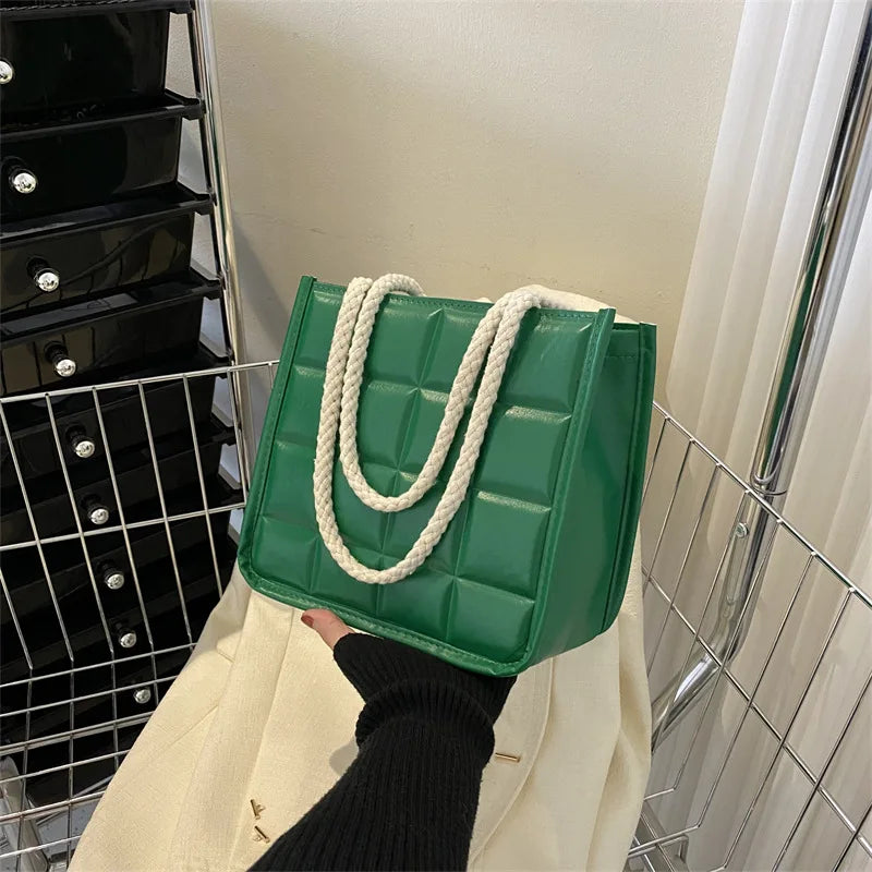 Women's Felt Shoulder Bag Armpit Handbags Purses Saddle Bag