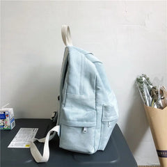 Canvas School Backpack for Teen Girls Laptop Backpack